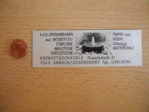 Reklame werbeanzeige s - reklame,