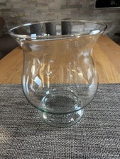 Glas Vase Transparent, 20,5 cm Hoch, Durchmesser 15,5 cm