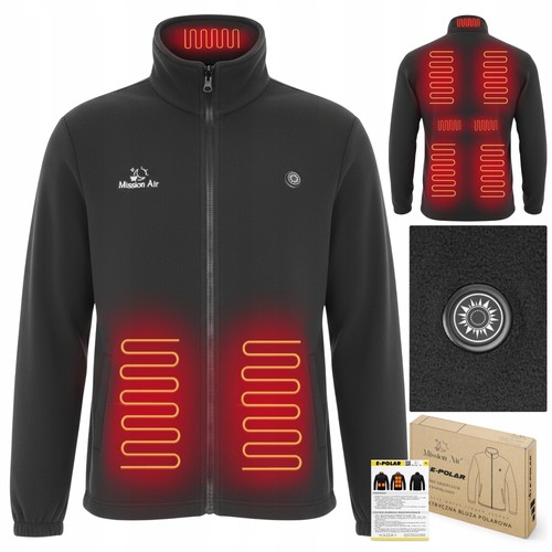 Beheizbare fleecejacke mit - beheizbare,