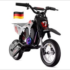 EVERCROSS EV12M Elektro Motorrad Kinder, Elektromotorrad mit 300W Motor, Rot