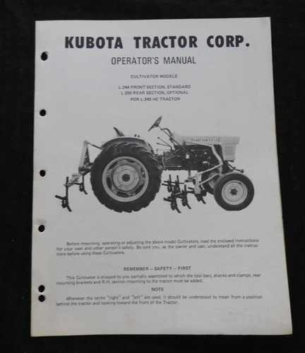 Kubota serie traktor l244 - serie,