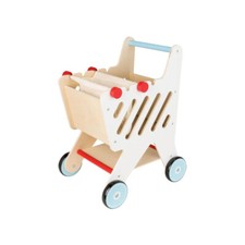 PLAYTIVE Kinder Einkaufswagen Lernlaufwagen Laufwagen Einkaufskorb Echtholz NEU