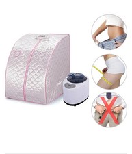 Mobile Dampfsauna Wärmekabine Saunakabine Sitzsauna Heimsauna | Silber