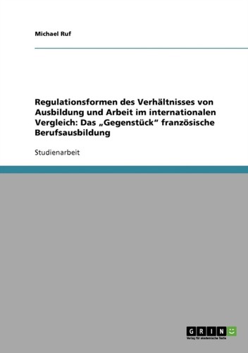 Ruf regulationsformen des - -,