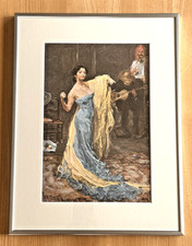 Gerahmter Kunstdruck nach Max Slevogt - "Spanische Tänzerin Marietta di Rigardo"