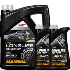 7L MANNOL 5W-30 LONGLIFE MOTORÖL passend für VW 504.00 507.00 BMW LL-04 229.51