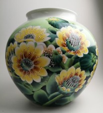 vintage Bodenvase Kugelvase