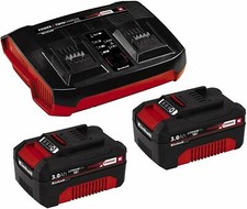 Einhell Starter Kit Akku Und Ladegerät Power X-Change Lithium Ionen 18 V 2x3,0AH