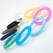 Silikonring für Schnullerkette mit Namen Baby z. B. MAM Schnuller Nuckel bunt ★