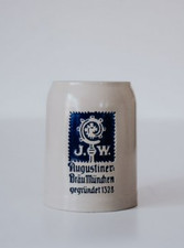 2x Steinkrug Maßkrug Augustiner Bräu München Brauereikrug Bierkrug 0,25 L Neu