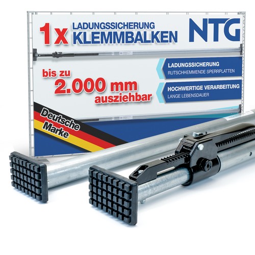 Klemmbalken alu 00 m - 1,63–2,00,
