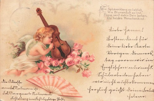 Engel geige rosen - ak,
