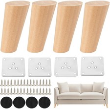 Möbelfüße Holz, 4 Stück