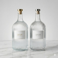 Glasflasche 1L mit Stopfen