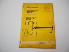 S&S Mähwerk Nr. 150 151 für Deutz Schlepper D 2505 - 5005 Ersatzteilliste