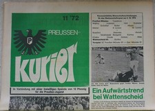 Fussball-Programmheft    72/73   RL   Preussen Münster -  Wattenscheid 09