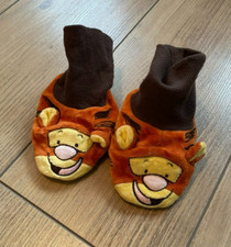 Disney Hausschuhe Gr. 19-21  Antirutschsohle Winnie Pooh Tigger orange warm