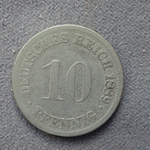 Pfennig 1889 deutsches - 10, d