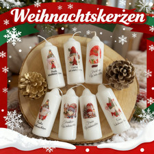 Weihnachtliche Kerze bedruckt