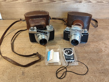 Lot Ihagee Kamera Exa 0 + I Spiegelreflex Kamera Tessar 2,8/50mm Meritar 2,9/50