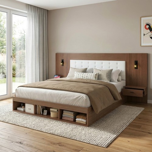 180x200cm doppelbett holzbett - 180x200cm,