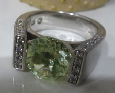 Ring VIVENTY hellgrüner Stein