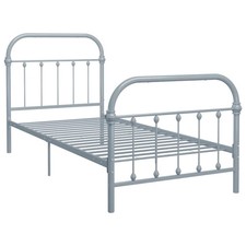 Bettgestell Grau Metall