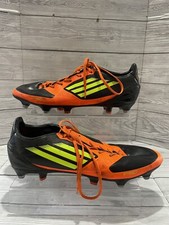 Adidas adizero F50 Fußballschuhe Leder Orange Selten Vintage 2011 Größe 10 Uk