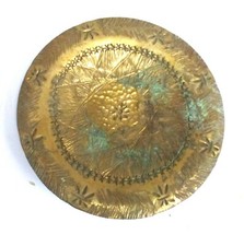 Echt Messing Wandteller Teller Untersetzer ? rund Deko Wandteller Verzierungen