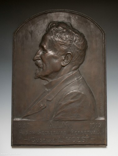 Massives wandrelief aus - massives, bronze