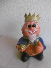 Spardose König  ca. 17 cm   Hartplastik (  Schlüssel nicht vorhanden )