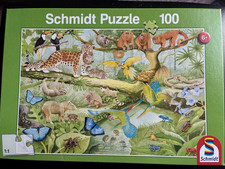 Schmidt Puzzle 100 Teile  Tiere im Regenwald
