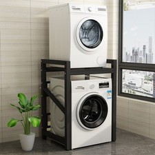 Waschmaschinenregal Rahmen 2 Haushaltsgeräte Überbau Stahl Untergestell 300kg DE