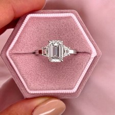 3 Karat Smaragdschliff Diamant