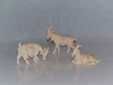 Holz Krippenfiguren 3 ZIEGEN