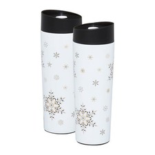 Thermobecher Kaffeebecher Isolierbecher Coffee to Go Edelstahl Travel Cup 340 ml