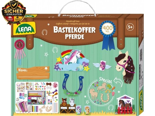 Premium bastelkoffer pferde - bastelkoffer,