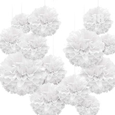 Papierpompons Hochzeit Party