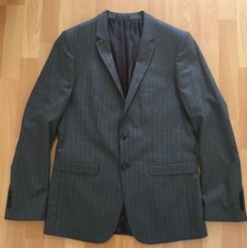 NEU ZARA HERRENANZUG MIT NADELSTREIFEN TAILORED FIT Gr. 50