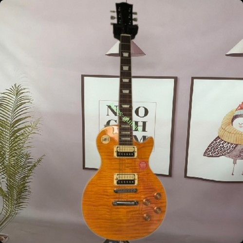 Flamed maple top yellow - flamed,