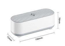 Ultrasonic Cleaner Device With Light Portable For Rings Earing Combs Glasses DE
