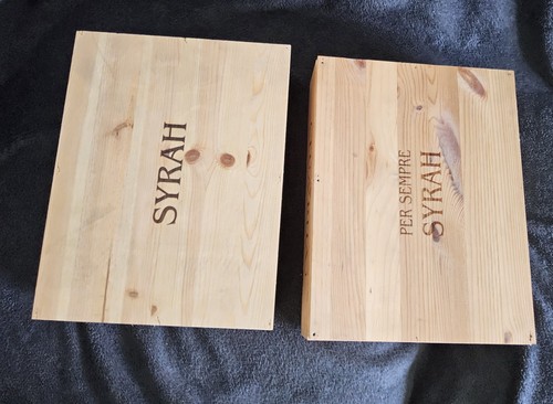 Set 3er holzkiste weinkiste - set, 2x