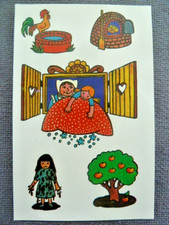 DDR Abziehbilder/Schiebebilder  Märchen -Frau Holle