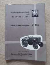 Hermann Lanz Aulendorf D415 Anleitung + Ersatzteilliste