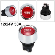 12V/24V Auto KFZ Motor Startknopf Druckschalter Drucktaster Zündung Starter 50A