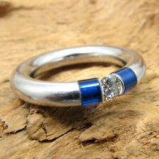 Original Bunz wunderschöner Spannring aus 950er Platin Brillantring