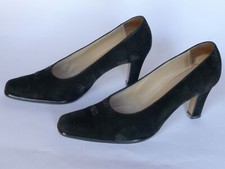 Damenschuhe Pumps Donna Laura Gr 39 1/2 Farbe schwarz Veloursleder