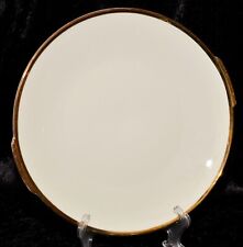 Gebäckteller Kuchenplatte Porzellan Elfenbein creme Goldrand  Winterling Ø 27 cm