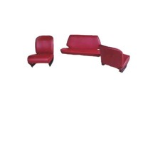 Set Foderine Fiat 500 Oldtimer Mod.r Hohe Qualität Ant.post. Bordeaux Kein Looms