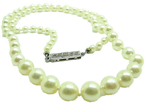 Damen perl collier mit - damen,